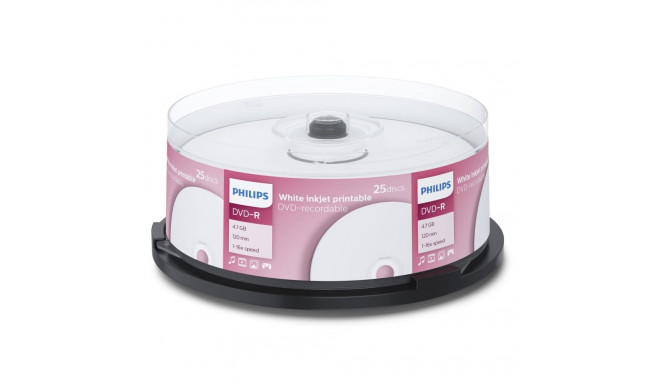1x25 Philips DVD-R 4,7GB 16x IW SP
