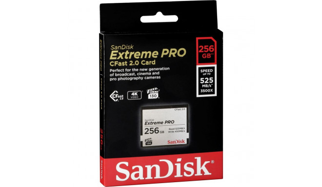 SanDisk CFAST 2.0 VPG130   256GB Extreme Pro     SDCFSP-256G-G46D