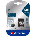 Verbatim microSDXC Pro     512GB Class 10 UHS-I incl Adapter