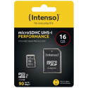 Intenso microSDHC 16GB Class 10 UHS-I U1 Kõrge Jõudlusega