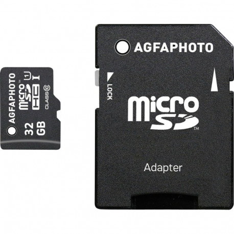 AgfaPhoto MicroSDHC UHS-I   32GB High Speed Class 10 U1 + Adapter