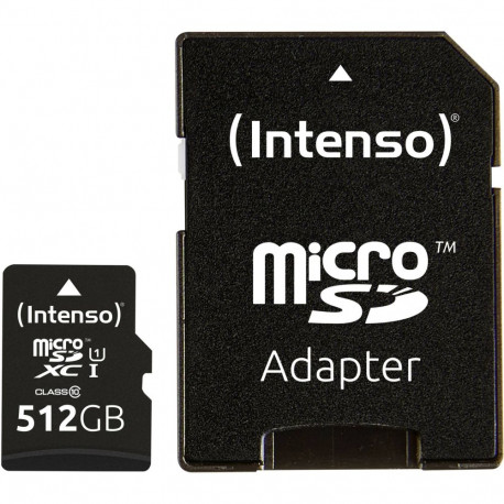 Intenso microSDXC Cards    512GB C10 UHS-I Premium + Adapter