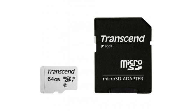 Transcend microSDXC 300S-A 64GB Class 10 UHS-I U1