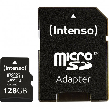 Intenso microSDXC Cards    128GB C10 UHS-I Premium with Adapter
