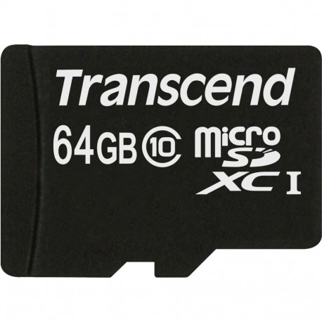 Transcend microSDXC 64GB Class 10 + SD adapter