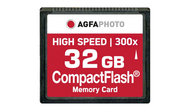 AgfaPhoto Compact Flash 32GB suure kiirusega 300x MLC