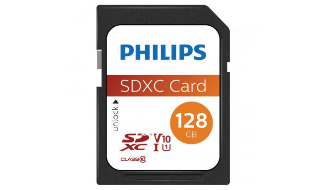 Philips SDXC kaart 128GB Class 10 UHS-I U1
