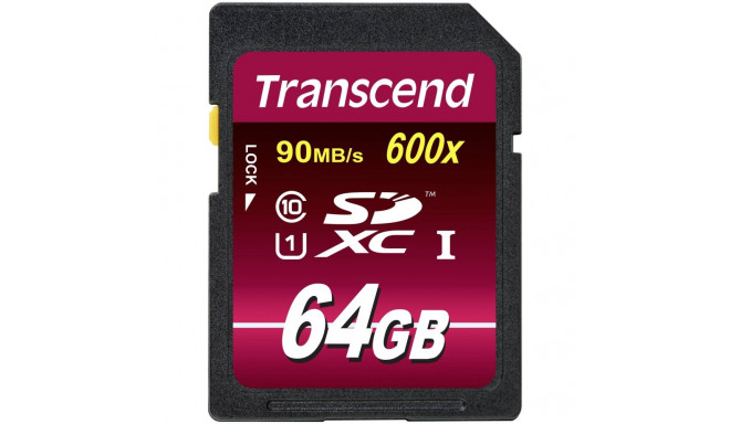 Transcend SDXC 64GB Class10 UHS-I 600x Ultimate mälukaart