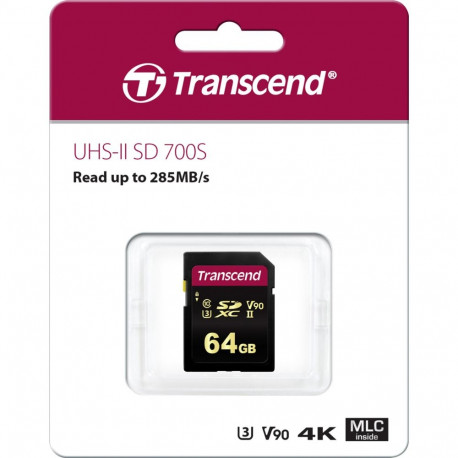 Transcend SDXC 700S 64GB Class 10 UHS-II U3 V90