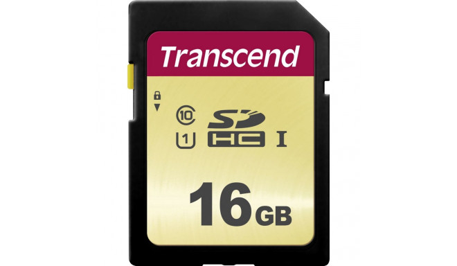 Transcend SDHC 500S 16GB Class 10 UHS-I U1 V30 Mälukaart