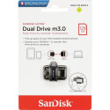 SanDisk Ultra Dual Drive   128GB m3.0 grey&silver  SDDD3-128G-G46