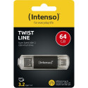 Intenso Twist 64GB USB-mälupulk 3.2 USB-C ja USB-A