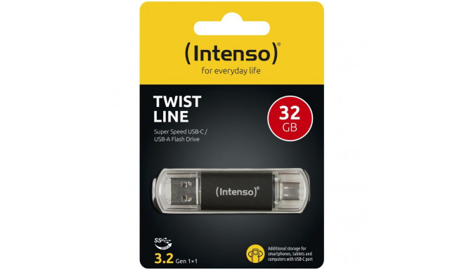 Intenso Twist Line          32GB USB Stick 3.2 USB-C & USB-A