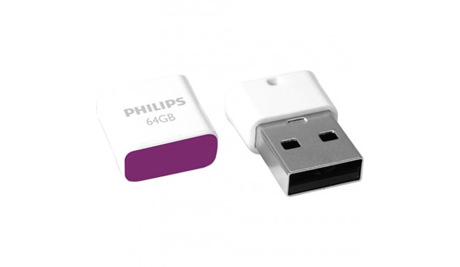 Philips USB 2.0 64GB Pico Edition Maagiline Lilla