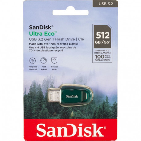SanDisk Ultra Eco Drive    512GB USB 3.2 100MB/s  SDCZ96-512G-G46