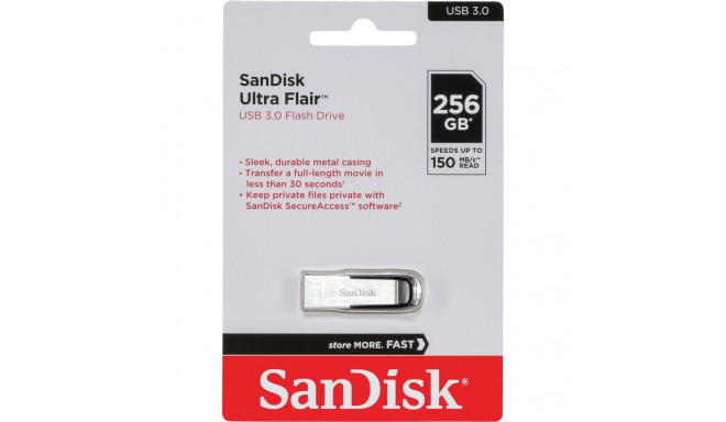 SanDisk Cruzer Ultra Flair 256GB USB 3.0 150MB/s SDCZ73-256G-G46
