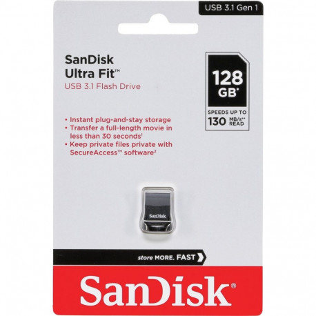 SanDisk Cruzer Ultra Fit   128GB USB 3.2         SDCZ430-128G-G46