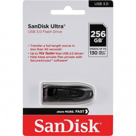 SanDisk mälupulk Ultra SDCZ48-256G-U46 USB 3.0 256GB kuni 100MB/s
