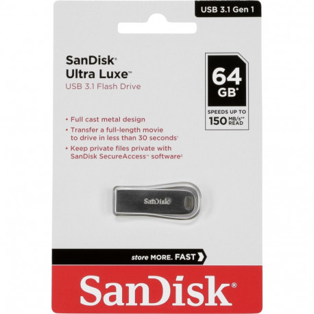 SanDisk Cruzer Ultra Luxe 64GB USB 3.1 150MB/s SDCZ74-064G-G46