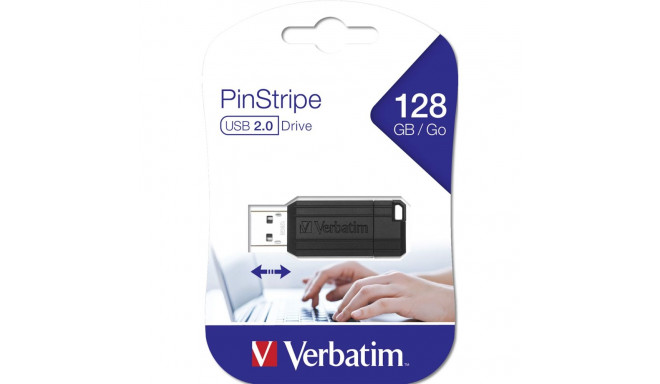 Verbatim Store n Go 128GB Pinstripe USB 2.0 must 49071