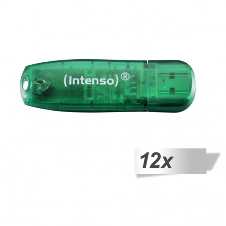 12x1 Intenso Rainbow Line 8GB USB-mälupulk 2.0