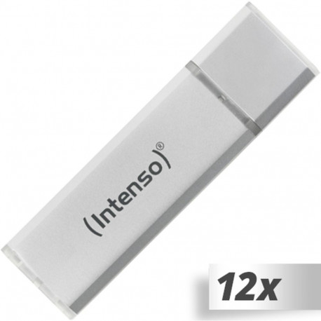 12x1 Intenso Alu Line 16GB USB-mälupulk 2.0 hõbedane