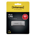 Intenso Alu Line hõbedane 64GB USB-mälupulk 2.0