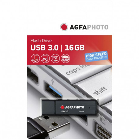 AgfaPhoto USB-mälupulk 10569 USB 3.0 16GB, must