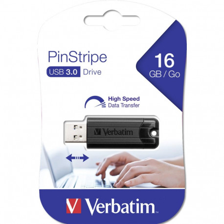 Verbatim Store n Go 16GB Pinstripe USB 3.0 must 49316