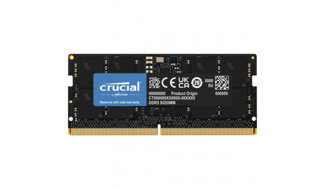 Crucial DDR5-4800 16GB SODIMM CL40 (16Gbit)