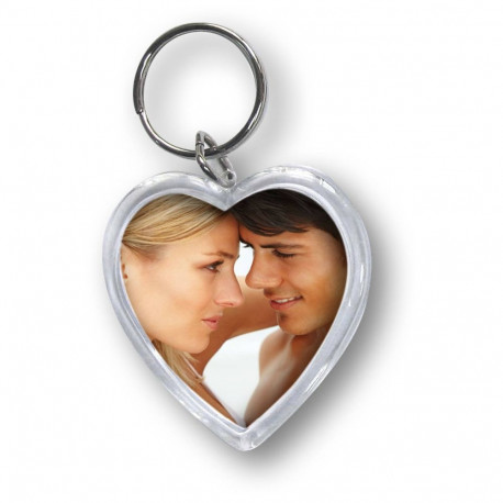 1x24 ZEP Photo Keychain    4x3,8 Heart Shape               7360PD