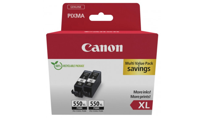 Canon PGI-550 XL PGBK must kaksikpakk