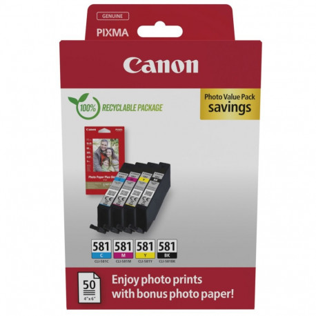 Canon CLI-581 BK/C/M/Y Photo Value Pack