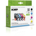KMP H62V Promo Pack Musta/Cyaani/Purpurpunase/Kollase tindikassett ühilduvusega HP nr 364 XL
