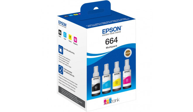 Epson EcoTank 4-värvi multipakk T 664 T 6646