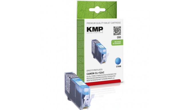 KMP C83 tindikassett helesinine, ühilduv Canon CLI-526 C-ga