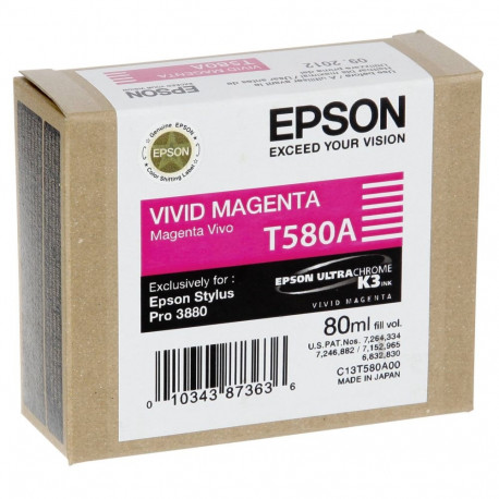 Epson tindikassett erksavärviline magenta T 580 80 ml T 580A