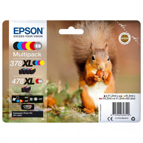 Epson Multipack Claria Photo HD T 378/478 XL (6 värvi) T 379D