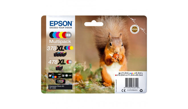 Epson Multipack Claria Photo HD T 378/478 XL (6 värvi) T 379D