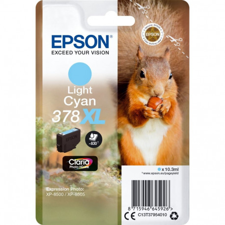 Epson ink cartridge light cyan Claria Photo HD 378 XL    T 3795