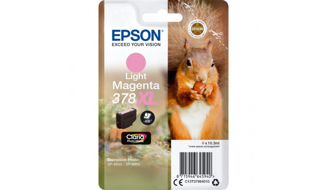 Epson ink cartridge 378 XL light magenta Claria Photo HD   T 3796