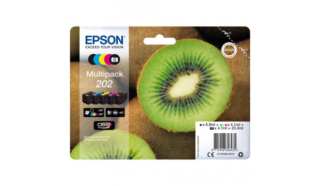 Epson multipakk Claria Premium T202 BK/PB/C/M/Y (must/fotomust/tsüaan/magenta/kollane) T02E7