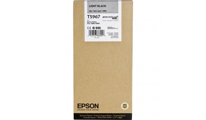 Epson ink cartridge light black T 596  350 ml       T 5967
