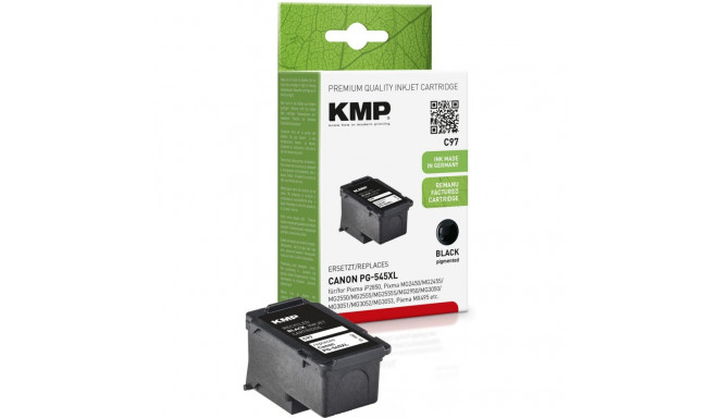 KMP C97 tindikassett must, ühilduv Canon PG-545 XL-iga