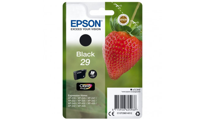 Epson tindikassett must Claria Home 29 T2981