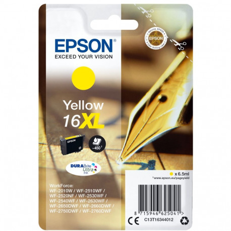 Epson XL kollane tindikassett DURABrite Ultra T 163 T 1634