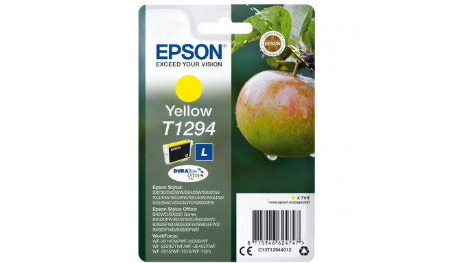 Epson tindikassett kollane DURABrite T 129 T 1294