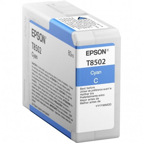 Epson ink cartridge cyan T 850 80 ml               T 8502