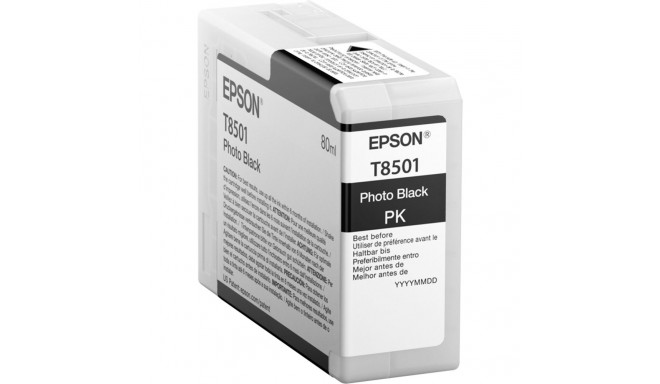 Epson tindikassett foto must T 850 80 ml T 8501