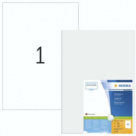 Herma sildid A3 420x297 100 lehte DIN A3 100 tk 8692
